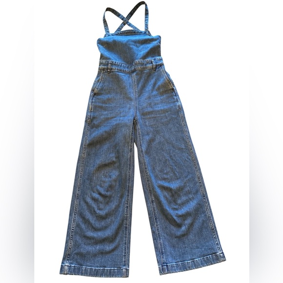 Madewell Denim Wide-Leg Jumpsuit Size XS - Picture 1 of 8